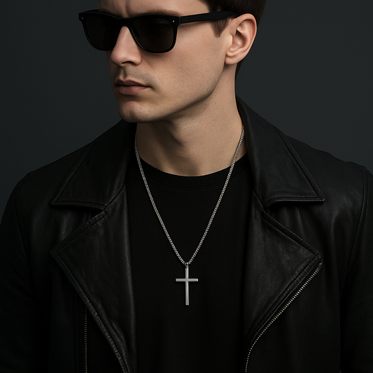 The Regent Cross Pendant — Stainless-Steel Necklace