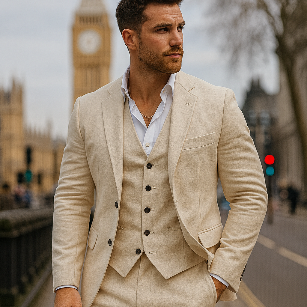 The Mayfair Ivory — Limited Edition 3-Piece Suit