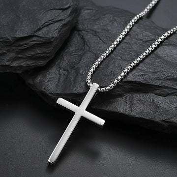 The Regent Cross Pendant — Stainless-Steel Necklace