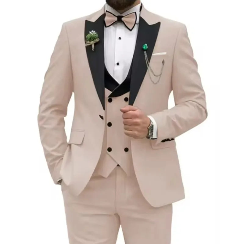 The Lancaster Blush Tuxedo — Limited Edition 3-Piece